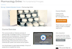 Instructional design of intro to drug development online course