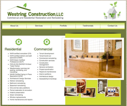 construction website design project