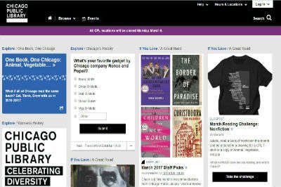 website management for chicago public library